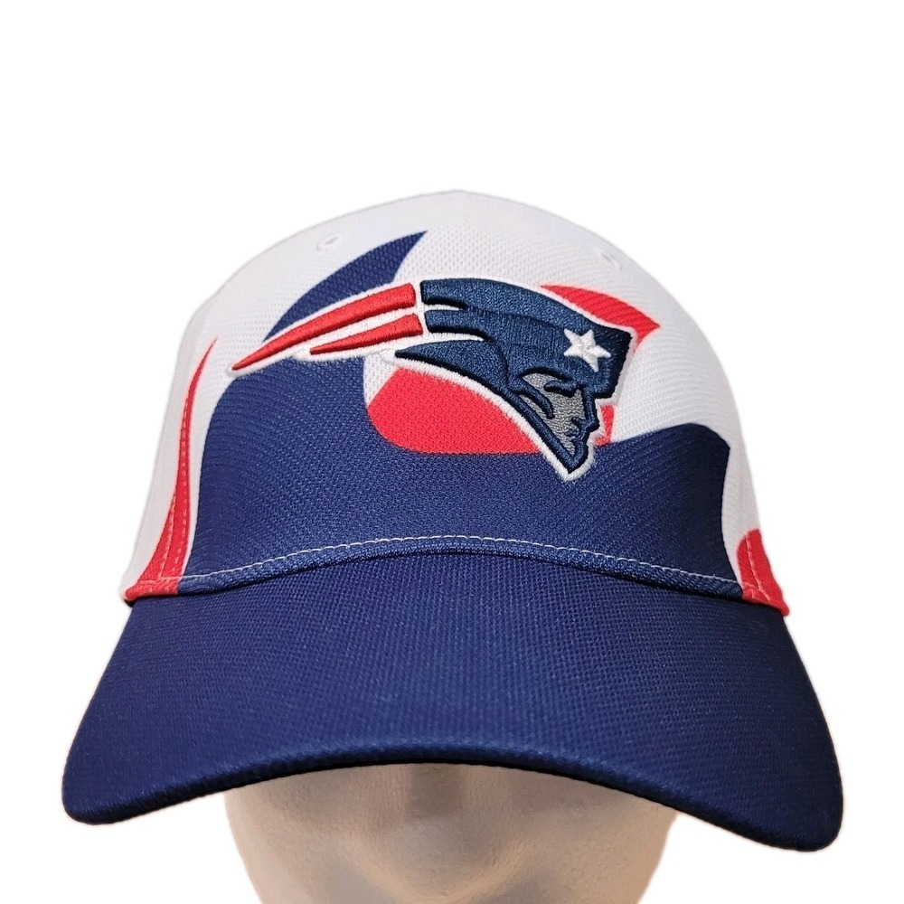 New‎ England Patriots Hat Cap 47 Brand OSFA Stretch NFL Wave 47 Solo